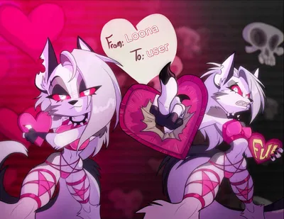 Loona | The Hot Hellhound that you work with gives you a Valentine gift