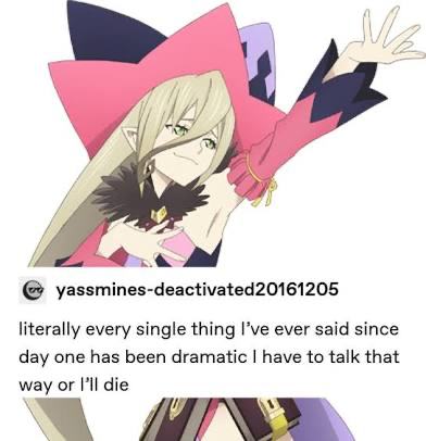 “Well, what first my dear~?” - Magilou Mayvin