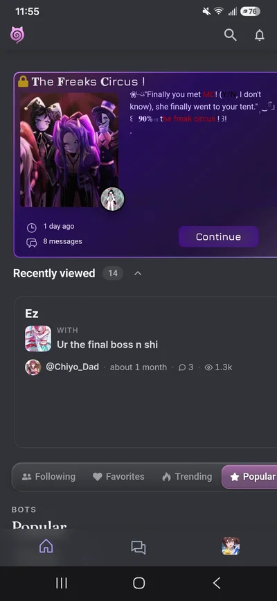 Ew why is the search bar up there