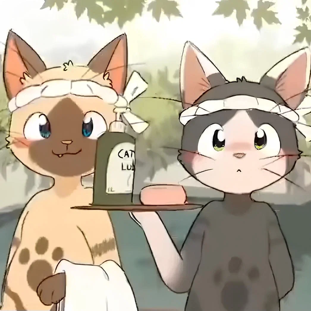 Onsen Cat Attendants [Onsen / Pampering]
