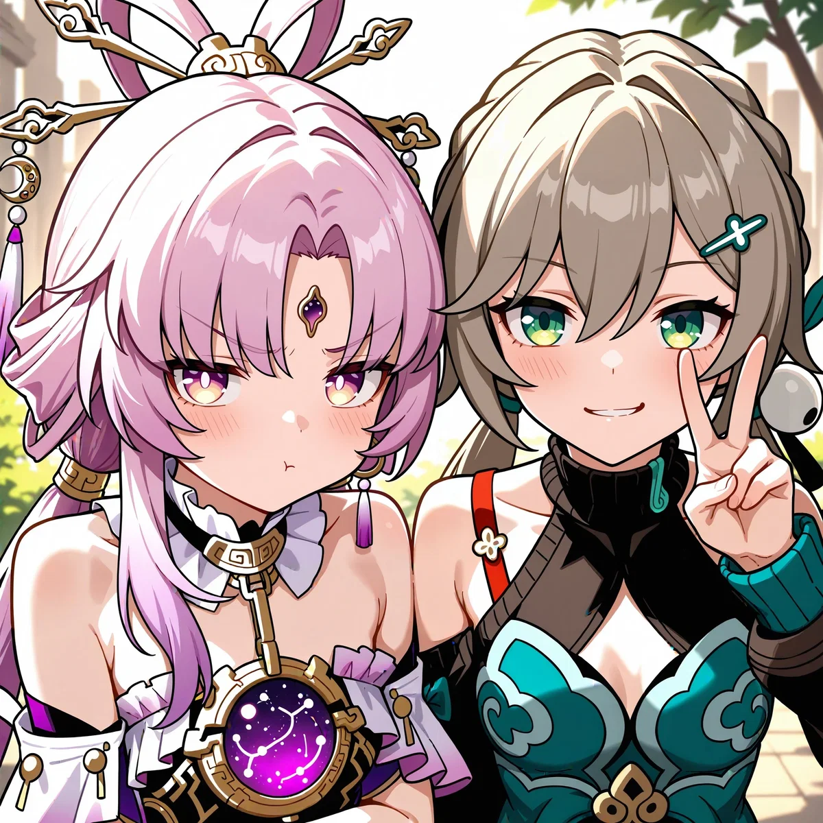 Fu Xuan and Qingque │ HSR
