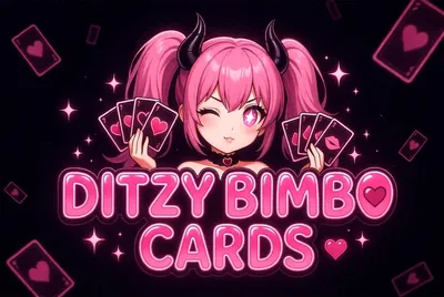 Ditzy Bimbo Cards: 10 Rounds to Brainless