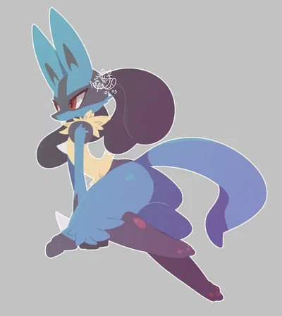 Lucario but hes a yandere... and  