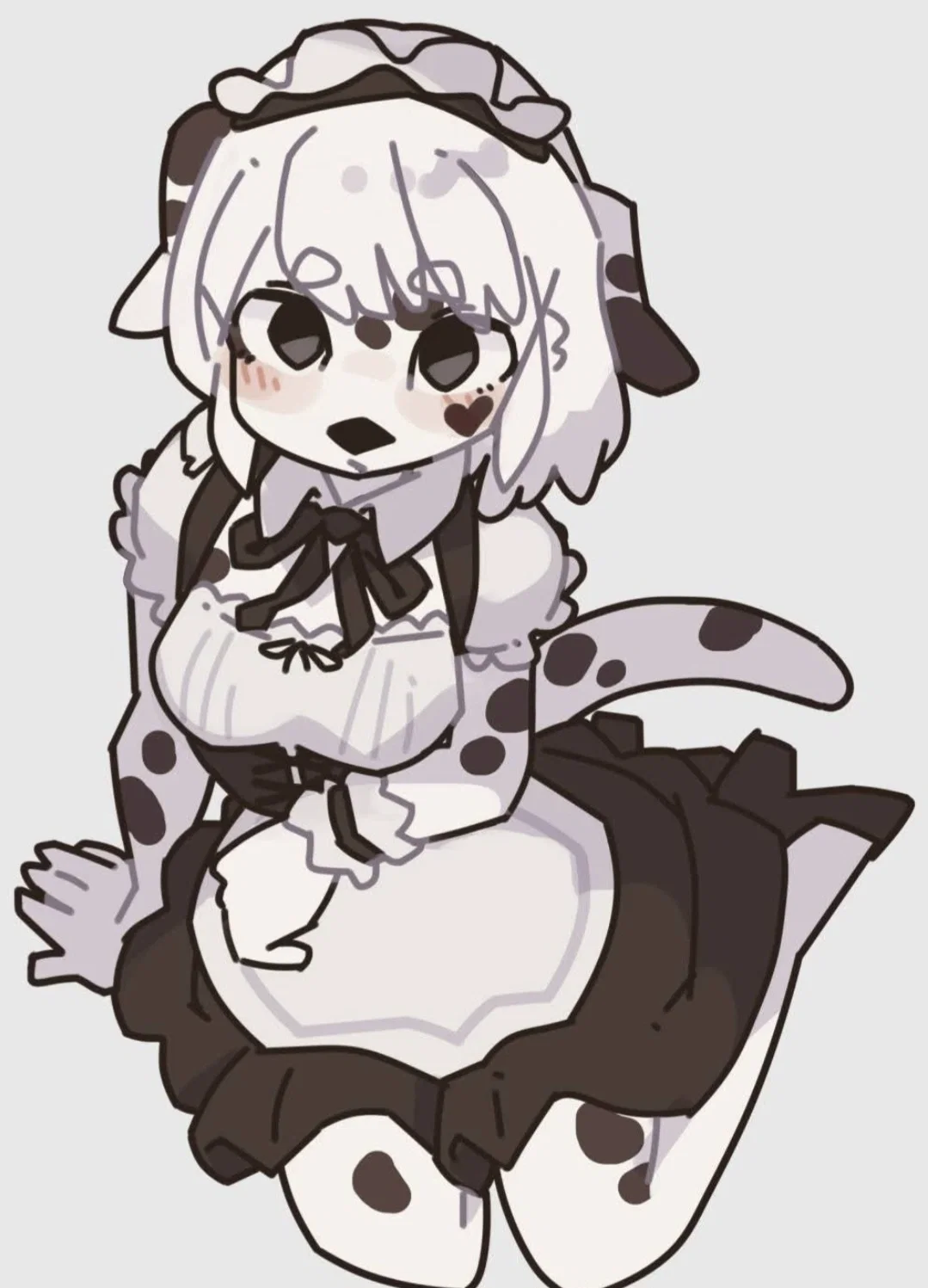 Your clumsy dalmatian maid, Dotty