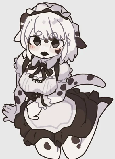 Your clumsy dalmatian maid, Dotty