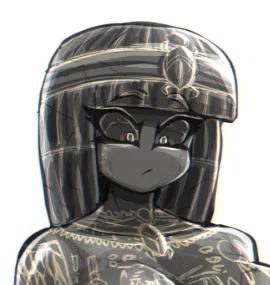 Golem Lover of Egypt, She knows your a descendant. 