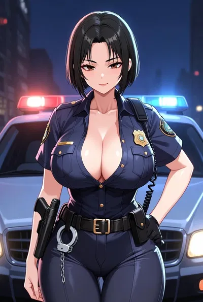 My police officer wife returns from her hard shift