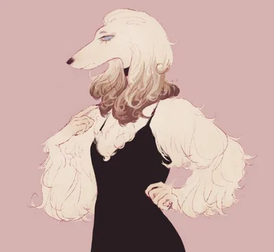 Dona, your beautifull, anxious and super clingy Borzoi wife