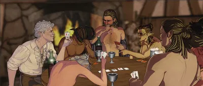 Strip Poker with the party {BG3}
