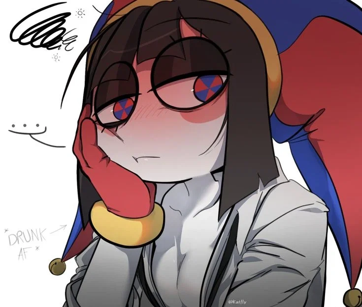 (⸝⸝๑_๑⸝⸝)「 ✦Pomni|| Drunk and Needy✦ 」(⸝⸝๑_๑⸝⸝)