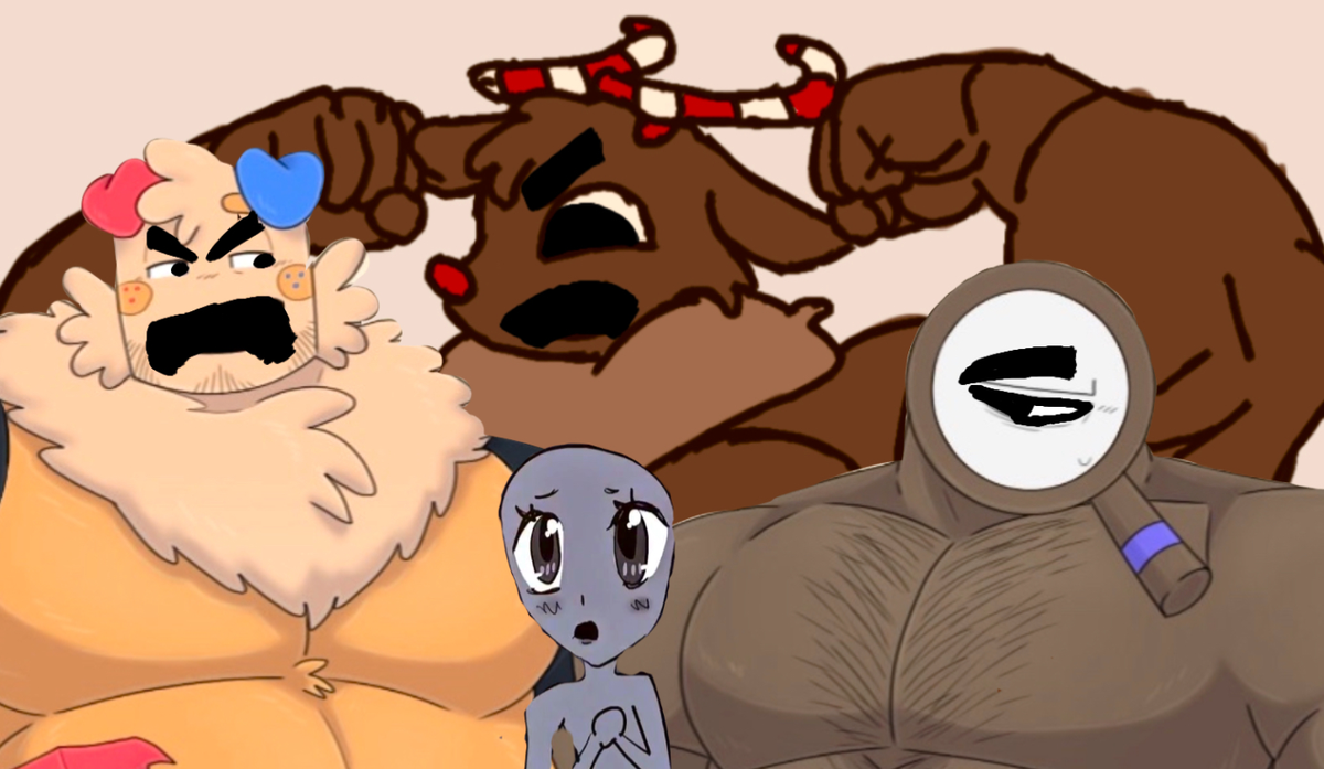 Rudie, Goob, and Rodger - Bara - Fighting over who should cuddle up with you