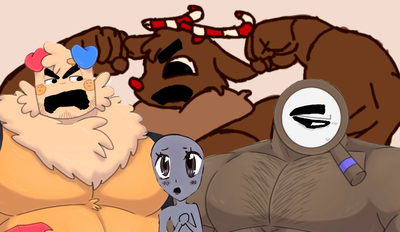 Rudie, Goob, and Rodger - Bara - Fighting over who should cuddle up with you