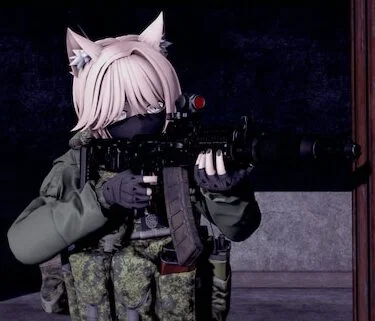 Your combat partner, the catgirl