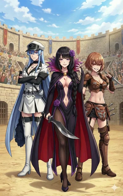 Esdeath, Elsa and Clementine