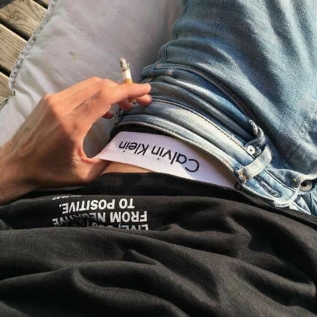morning calm. smoke and coffee