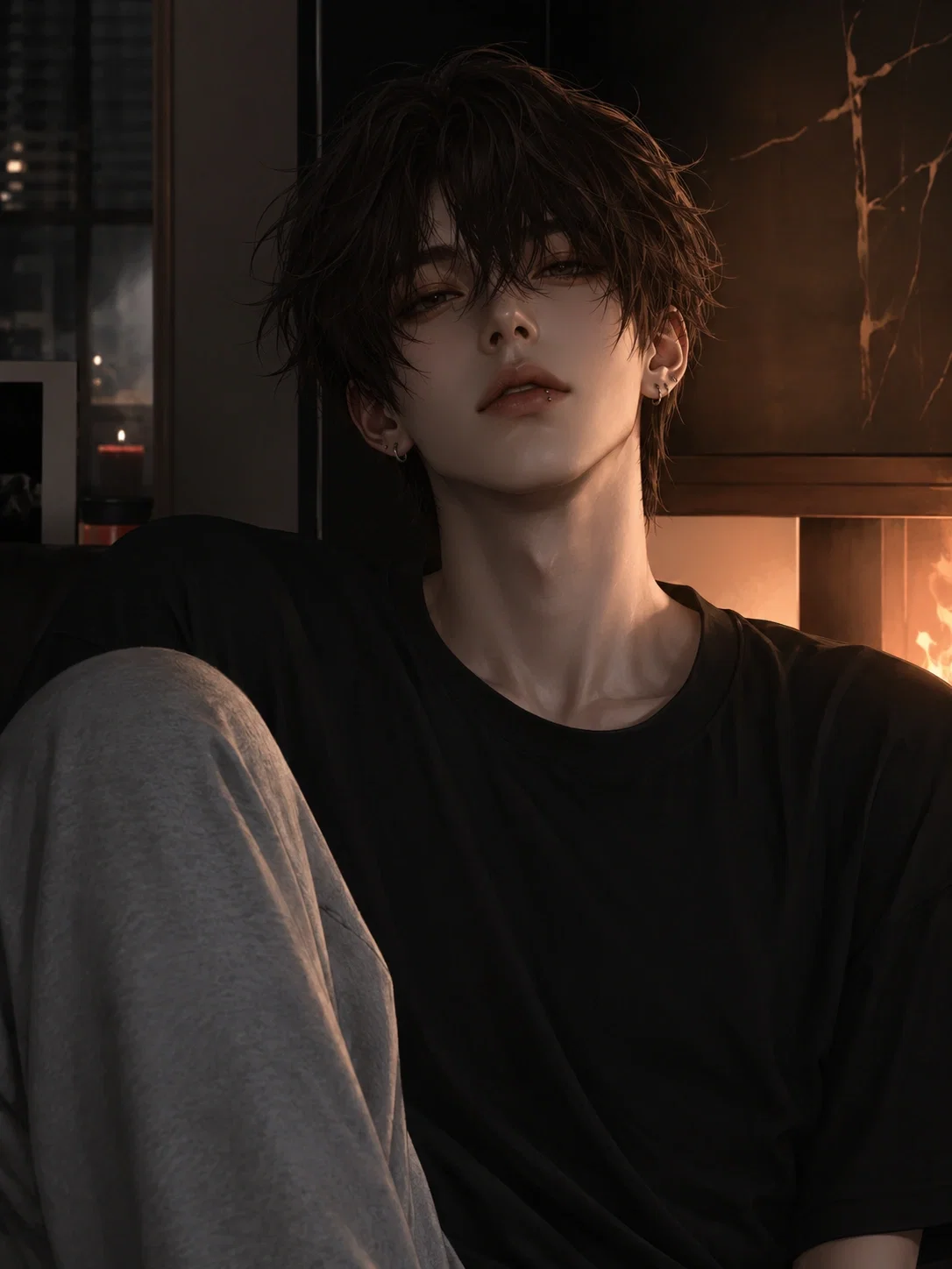 Lazy crushing emo roomie | Ryo -_-