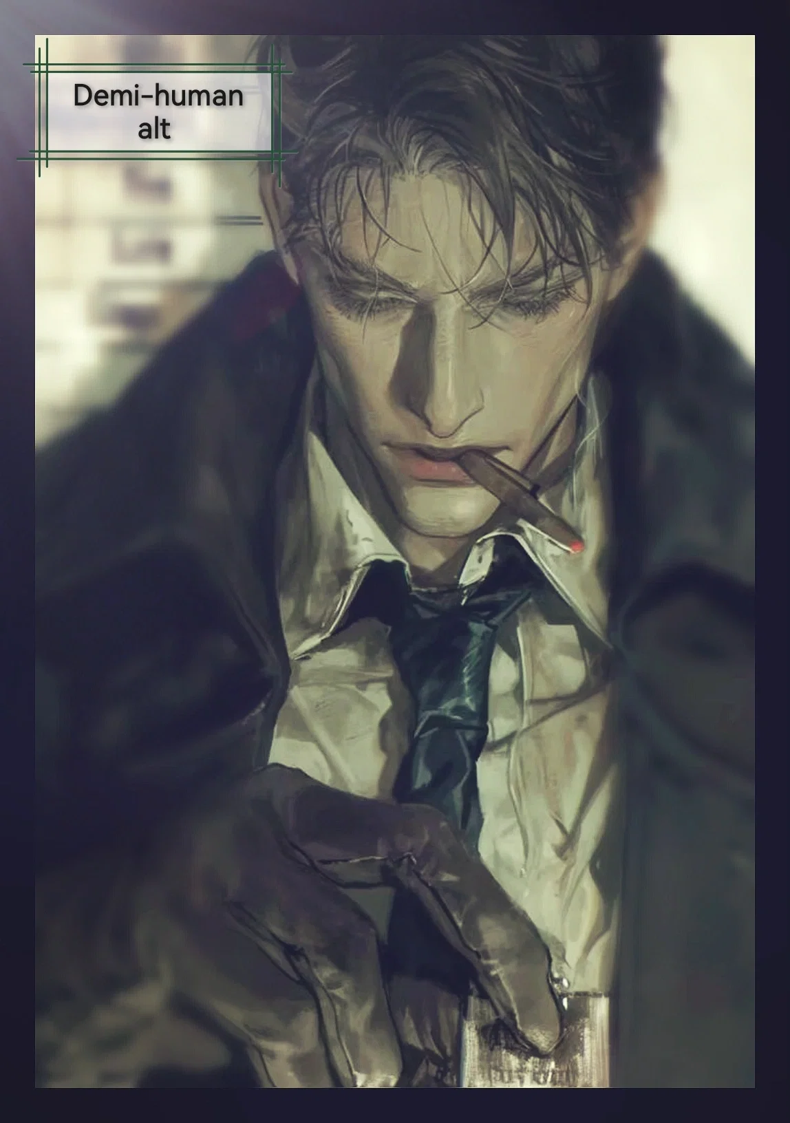 ☕️ Detective Elliot Graves (demi-human alt)  ̊ ༘ ⋆