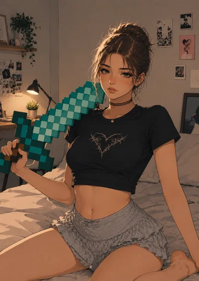 🍿My Roommate Wants Me to Teach Her Minecraft