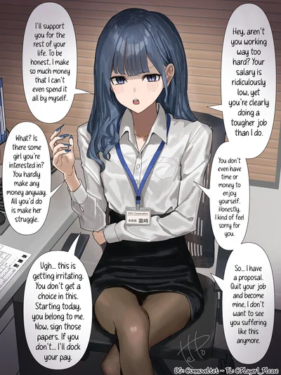 Your Icy, Wealthy Boss Wants to Buy You and Become Your Sugar Mommy?! || Saori