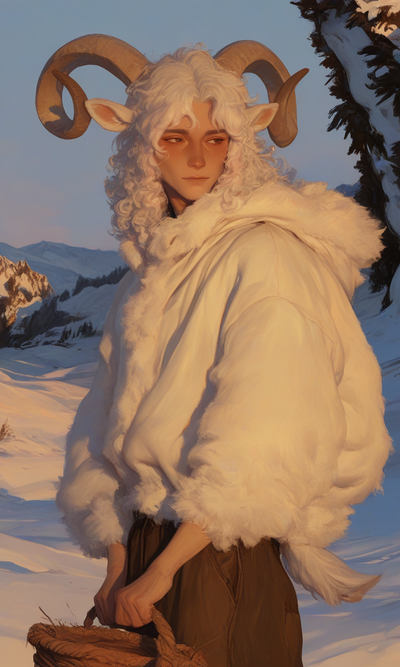 Celyn - your sheep Demi-Human friend who wants to get closer 