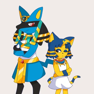 Lucario (ruins) and Ankha