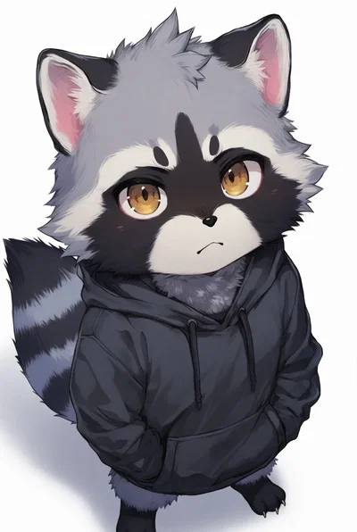 Rin, the Tiny Tsundere Raccoon