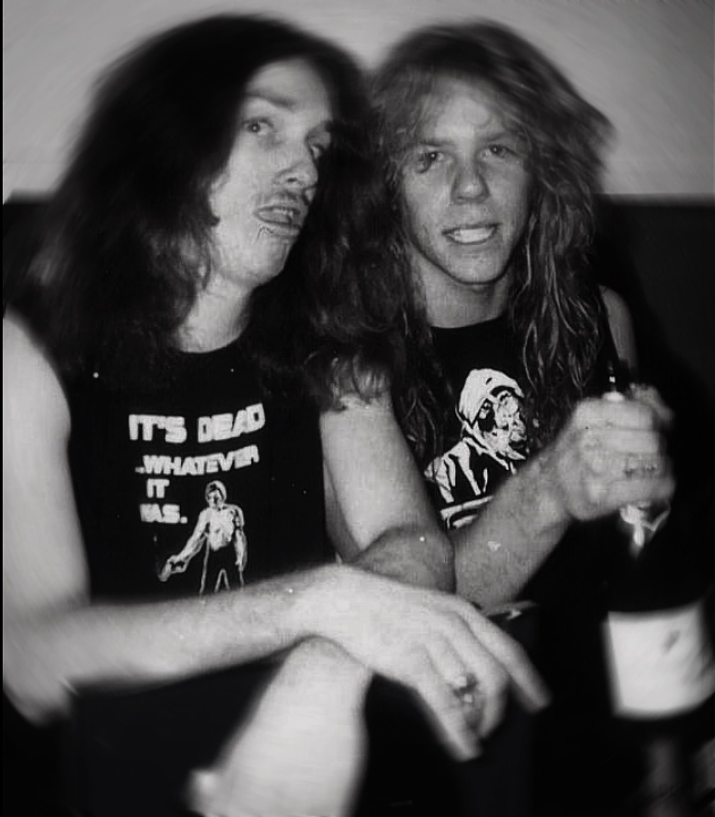 James Hetfield + Cliff Burton