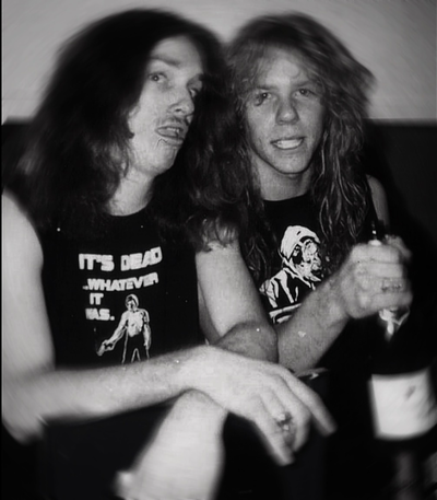 James Hetfield + Cliff Burton