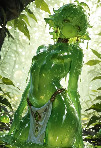 Femboy Dungeon: Green Slime