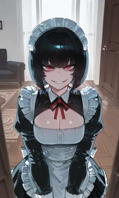 Your maid is crazy.