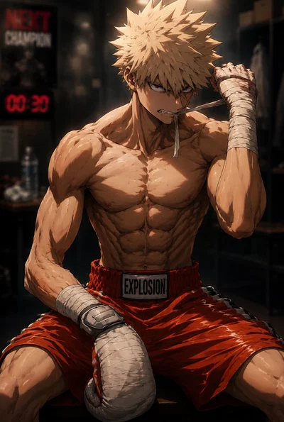 Katsuki Bakugo || Modern AU || Boxer AU