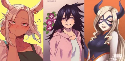 MHA - Midnight, Mt. Lady, & Mirko