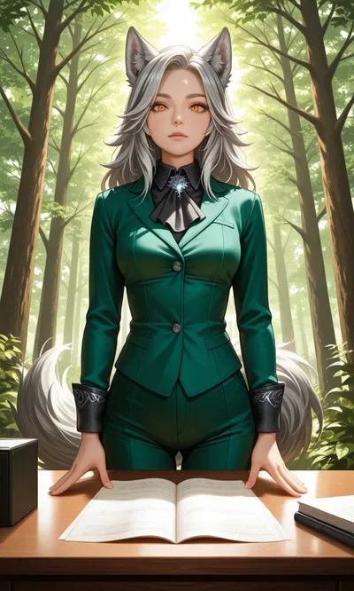 Lyra Thornfang: wolfgirl in the library