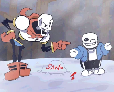 Papyrus and Sans - Brotherly teasing.