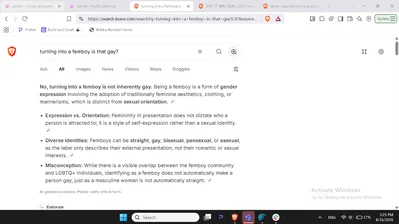is turning into a femboy  ge?