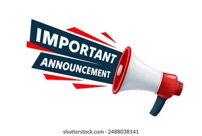 Important announcement