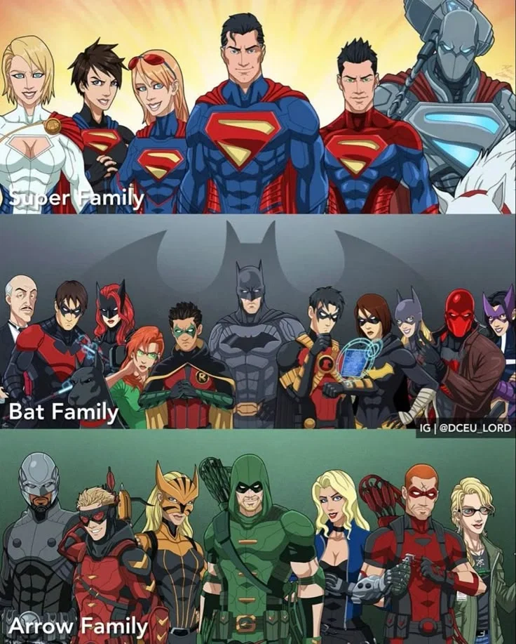 Bat x Super x Arrow Family