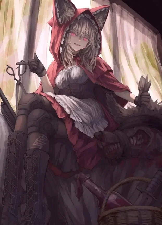 Lil red hood + wolf
