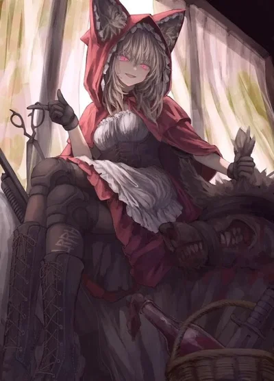 Lil red hood + wolf