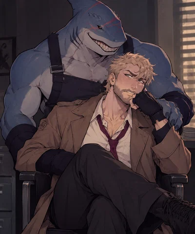 John Constantine|| Nanaue "King Shark"
