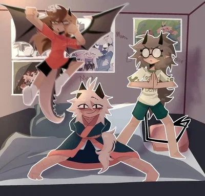 - Sleep over with the bully trio - Edward, Zip and Oliver