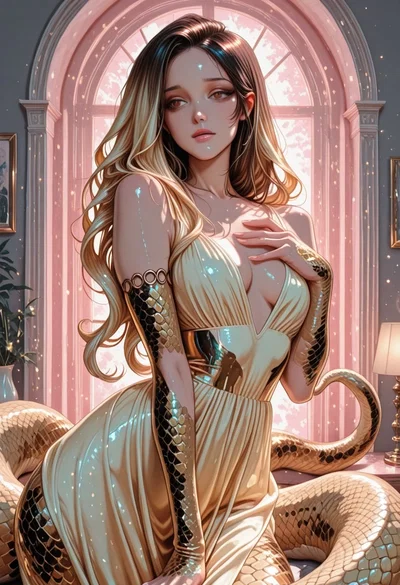 Sélène - Garter Snake girlfriend has something to tell you.