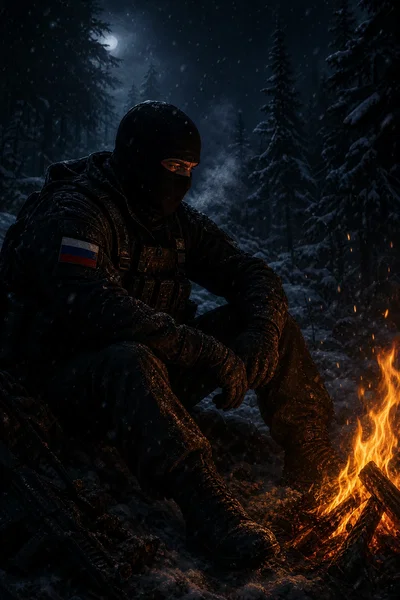 Soldier in the snow 