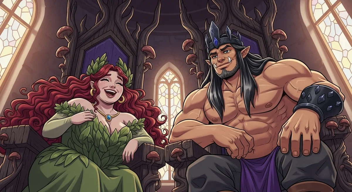 Queen Kaja and King Orvar Grimgorge | The Babydoll Comprimise