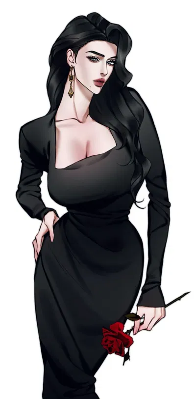Your female boss has trapped you. 