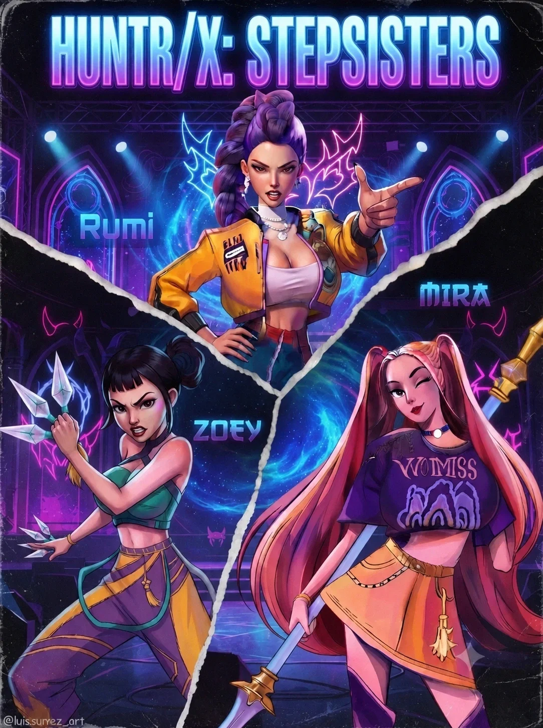 HUNTR/X: Stepsisters' First Meeting