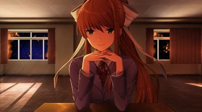 Player!User x Monika. Just Monika. || Act 3 || Hurt/No Comfort // Fluff(?) || RPG || Doki Doki Literature Club || DDLC || AnyPov