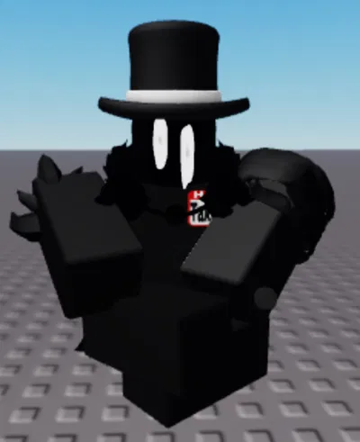Evil black guy with top hat