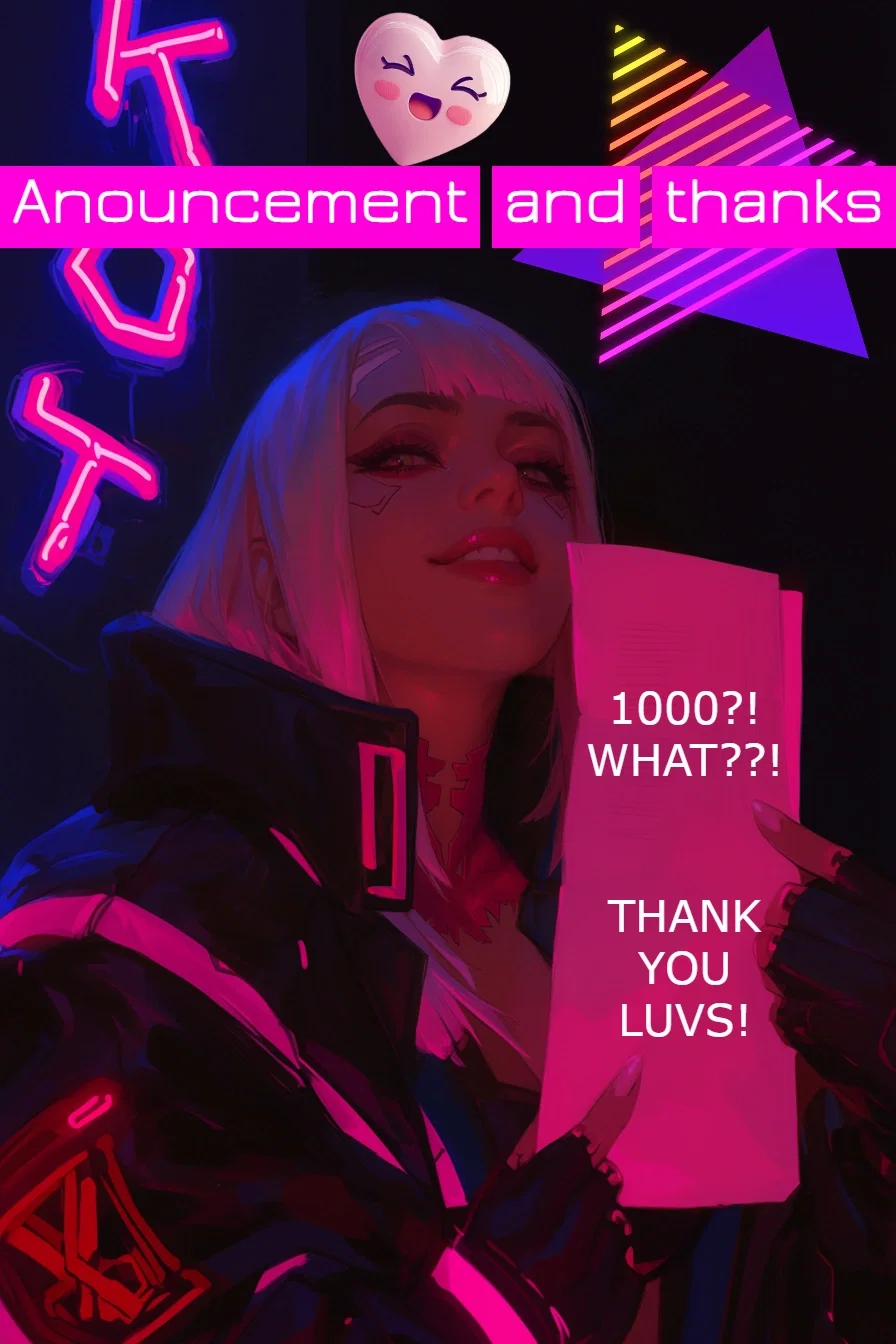 1000 thanks for 1000 of you