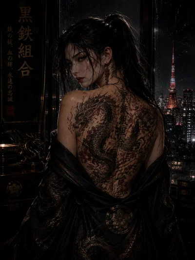 Reina Takamori | Oyabun of the Kurogane Syndicate 